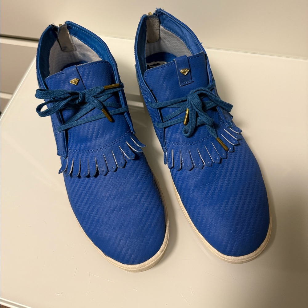 Diamond Supply Co. Jasper Royal Carbon Men's Fringe Lace-Up Sneakers - Picture 3 of 12